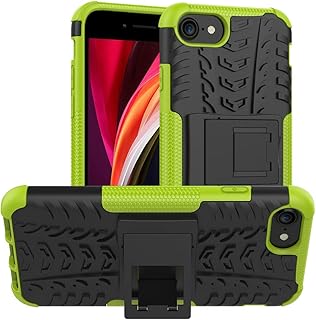 ALDHOVA shell for iPhone 8, iPhone SE 2020 shell, shock resistant protective shell, double layer hybrid shell with crutch for iPhone 8/SE 2020 - GREEN.. Experience budget-friendly shopping at DIAYTAR NIGERIA, Nigeria's premier online marketplace with quick delivery.