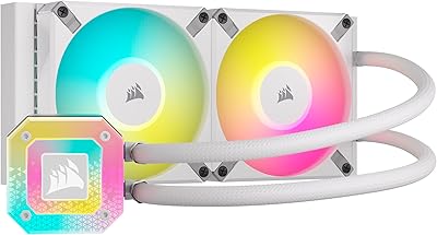 Corsair liquid processor cooler Icue H100i Elite Capellix XT - Two AF120 RGB Elite fans - Radiator 240 mm - Intel® LGA 1700, 1200, 115x, 2066, AMD® AM5, AM4 - Included ICUE COME CORE CORE - BLANC.. DIAYTAR Nigeria: Discover more, spend less, and enjoy delivery within 5–8 days.