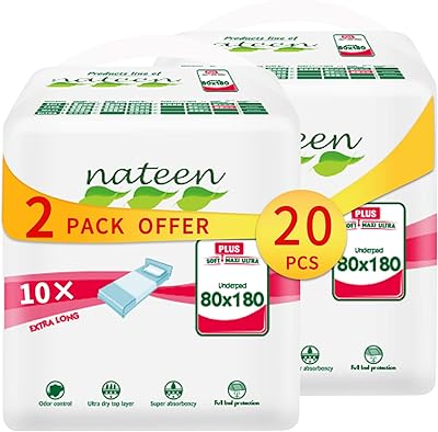 Nitin disposable altages for urinary incontinence, 80 x 180 cm, 20 pieces of altas for mattresses, furniture, sofa and chair, highly absorbent protection... Experience the convenience of online shopping with DIAYTAR NIGERIA's reliable 5-8 day delivery service.