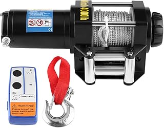 Electric winch, electric wrapping kit with robust 12 V 4,000 lb steel cable with wireless remote control for SUV/UTV, boat, truck, all-terrain trailer.. Discover a world of affordable shopping with DIAYTAR NIGERIA's vast marketplace delivered to you in days.