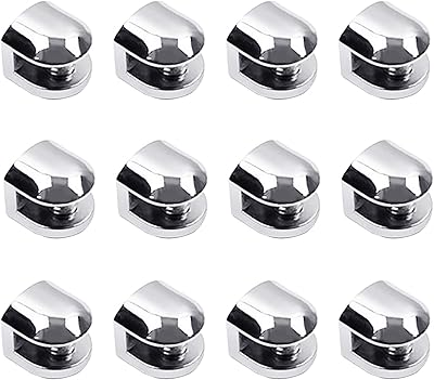 12 -piece glass supports, zinc alloy -adjustable glass pliers, flat back mounting support for staircase, balustrade and polished balustrade.. DIAYTAR NIGERIA delivers on every promise with our affordable prices and nationwide delivery service.