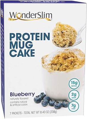 Wonderslim protein cake cup, blueberry flavor, 15 g of protein, 2 g of sugar, 7 g of fibers (7 pieces).. DIAYTAR NIGERIA bridges the gap between desire and affordability with nationwide delivery in under 8 days.