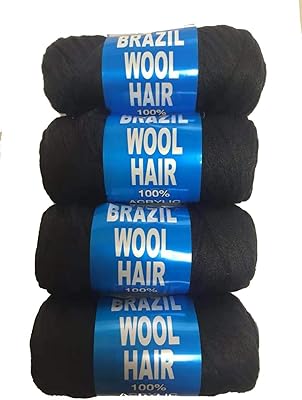 4 pieces of Brazilian wool to braid Senegalese twisted braids, black braided synthetic wool.. Discover endless shopping possibilities at DIAYTAR NIGERIA, with budget-friendly prices and reliable delivery.