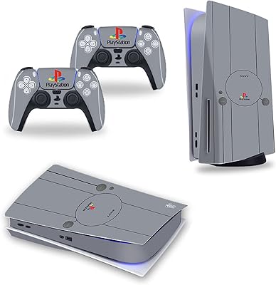 Vinyl sticker, striped, anti-dust and anti-scratch for PlayStation 5 PS5 Disc Edition and Dual Sense 5-PlayStation 1.. Click, pay, receive — DIAYTAR Nigeria makes online shopping seamless.