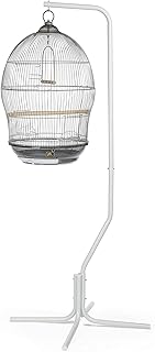 A robust white hanging bird cage support with a tubular steel design adapted to all bird cages, size 74.5 x 74.5 x 167 cm of vcell 24.. DIAYTAR NIGERIA: Revolutionizing accessibility to quality products at budget-friendly prices across Nigeria.