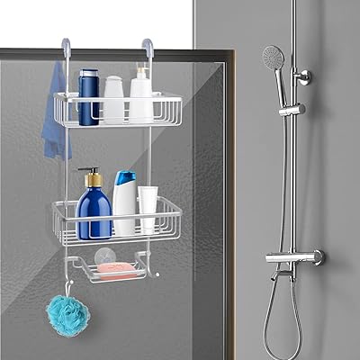 Shower support above the DEWEY anti-rust aluminum door with hooks.. Big selection, small prices — shop now on DIAYTAR Nigeria.