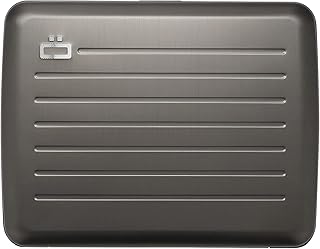 Intelligent V2 Aluminum Aluminum Portfolio case by Ögon Designs - Large capacity Format Tickets + Currency - Solid and resistant card holders with metal lock (titanium).. Shop from anywhere in Nigeria and receive your DIAYTAR purchases at affordable prices within a week.