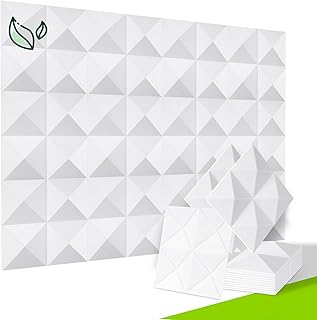 Acoustic panels in 3D polyester 12x12x0.6 inches, acoustic absorption panels, soundproofing padding for acoustic treatment for studio, house, desk, 12 rooms, white.. DIAYTAR NIGERIA connects your desires with reality through our affordable e-commerce platform and quick delivery.