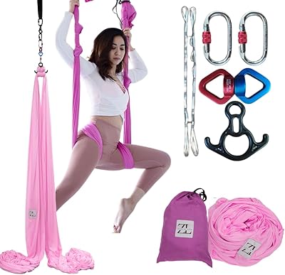 Zylan Life air yoga swing set, full set of stretch yoga swing, anti-gravity fitness, inversion yoga swing, set of interior/outdoor aerobatic supports, capacity of 660 lb.. Order today, receive in days — DIAYTAR Nigeria makes it possible.