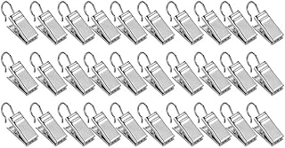 30 pieces of robust LED curtain pliers with night light, metal clips for photos, socks, underwear (silver).. From phone accessories to home decor — DIAYTAR Nigeria ships it fast.