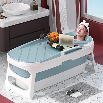 Tyler Foldable Portable Bathtub For Adults, (49 inches) Foldable Bath For Adults, LORDABLE FREE BATH, large robust plastic bathtub with thermostatic cover, blue.. Your digital shopping companion, DIAYTAR NIGERIA offers unmatched value with nationwide shipping.