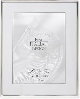 Simple photo frame in metal Lawrence Frames, 8 x 10 inches, silver.. Experience shopping freedom with DIAYTAR NIGERIA's vast selection and 5-8 day nationwide delivery service.