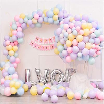 FOROO 100 pieces 10 inch Pastel -colored latex balloons for party.. DIAYTAR NIGERIA: The marketplace that brings affordable products to every Nigerian home in under 8 days.