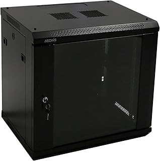 12u wall server cabinet - 450 mm (l) x 600 mm (p) x 730 mm (h) - with front glass front door - 2 removable side panels.. From Lagos to Kano, DIAYTAR Nigeria delivers across Nigeria in days.