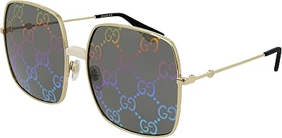 Women's sunglasses GG0414S, gold/multicolored, 60 mm, gold/multicolored.. Your shopping journey simplified with DIAYTAR NIGERIA's vast selection and budget-friendly shipping.