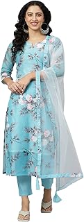 Anni designer Kurta right printed in cotton mixture for women with pants and dupatta (Itta Sty).. Why wait? Get your order in 5–8 days with DIAYTAR Nigeria.