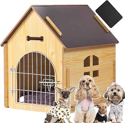 Skihd wooden animal house with roof for indoor and outdoor dogs.. DIAYTAR NIGERIA brings the marketplace home to you with affordable prices and delivery in 5-8 days.