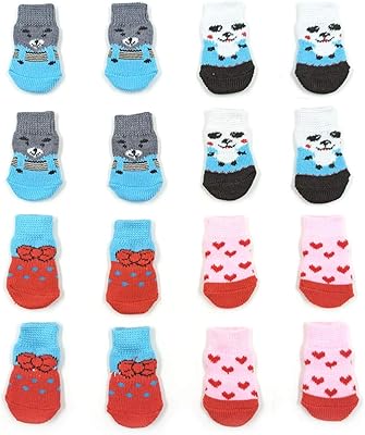 4 pairs of non-slip socks for dogs and cats with elastic reinforcement, animal patch protectors for hardwood floors, underwear (s).. Enjoy the simplicity of shopping with DIAYTAR NIGERIA, offering vast choices delivered in just 5-8 days.