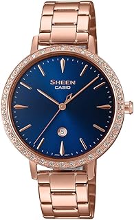 Sheen analog watch in stainless steel for woman she-4535ypg-2audf blue bracelet.. DIAYTAR Nigeria brings you closer to everything you need — fast delivery, low costs, and variety.