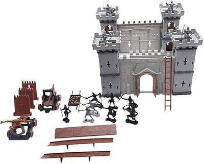 Pxrje set of the army of the Knights of the Middle Château with assembled castle and carriage, excellent gift for girls and boys (A1).. DIAYTAR NIGERIA: Your gateway to affordable online retail with reliable delivery within the week.