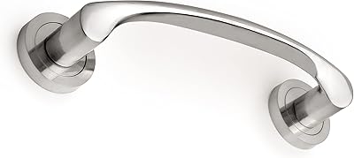 Amoca - Pink sliding door handle 50 mm in diameter, curved design door handle, aluminum and satin nickel, 4 units... Find quality and variety without breaking the bank — only on DIAYTAR Nigeria.