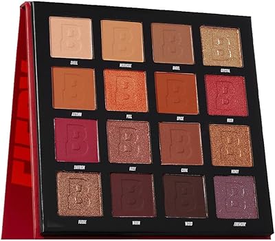 Beauty Bay Fiery Gift Box Pallet of Eye -eyed 16 -room eyeshadows - Make -up beauty products - Vegan gifts for adolescent girls - Peta certified without cruelty to animals - mat and shimmering - pink, bronze, red, orange.. With DIAYTAR Nigeria, everything is within reach — and within budget.