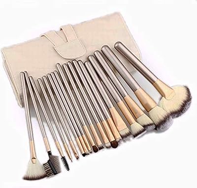 Set of 24 professional makeup brushes with foldable bag in beige puis leather.. Whether you're in Lagos, Abuja, or anywhere in between, DIAYTAR Nigeria ensures your online shopping experience is smooth, affordable, and fast.