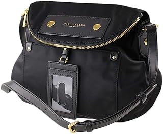 Preppy Natasha Marc Jacobs - black, medium, black nylon shoulder bag.. DIAYTAR NIGERIA: Making quality products accessible to all Nigerians at affordable prices.