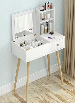 Cotis multifunctional cosmetic storage table with modern design with a drawer, size 80 x 40 x 111 cm.. Elevate your shopping experience with DIAYTAR NIGERIA's vast catalog and budget-friendly options.