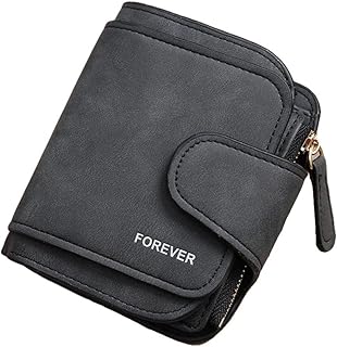 Mini portfolio with three-component in imitation leather for women, small unilock wallet for coins and carriers, black.. Experience the ultimate in shopping convenience with DIAYTAR NIGERIA's vast catalog and 5-8 day delivery.