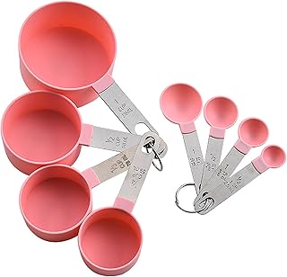 Set of cups to measure friggi 8 pieces kitchen with steel handle.. DIAYTAR NIGERIA puts thousands of products at your fingertips with affordable prices and delivery within a week.