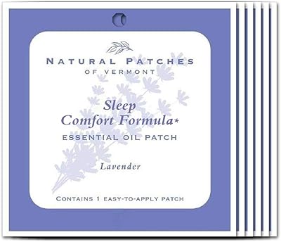 Natural patches of body patches with essential oil of Vermont lavender for sleep - 1 package (pack of 6).. DIAYTAR NIGERIA: Your trusted partner for affordable online shopping with reliable delivery timeframes.