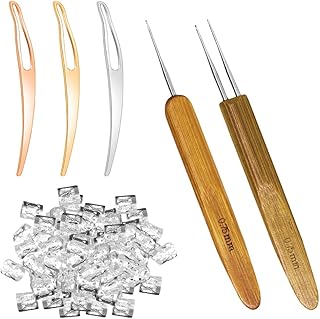 105 Tool pieces for crochet dreadlocks, 1 needle hook for 0.75 mm dreadlocks with 100 hair bracelets for hair braiding crafts.. Thousands of items at your fingertips — DIAYTAR Nigeria makes it happen.