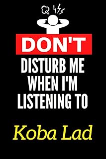 Don't bother me when I listen to Koba Lad: notebook.. Shop from Nigeria's largest product selection at DIAYTAR, with budget-friendly prices and swift delivery.