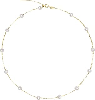 Elegant Sterling 925 silver necklace dotted with freshwater cultivation pearls, white and real gold plated, 2023 gift jewelry for women, pearl.. Shop across categories with ease at DIAYTAR NIGERIA, delivering affordability within the week.