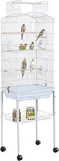 Ejaardenkart® Sun Connor Cockatieieieieieiele Open Cage with rotary support (White).. DIAYTAR NIGERIA: Bringing quality products to your doorstep at prices that won't break the bank.
