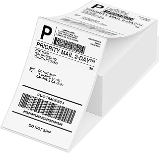 Direct Foldable Foldable Thermal Shipping Tags 4 "X 6" for shipping, address, sending, logo and commercial quality storage, 1 pack of 500 labels, white.. DIAYTAR NIGERIA: Where shopping is easy, prices are low, and delivery is just days away.