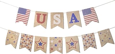 Festival decoration supplies of the United States independence, vintage linen, American style, flag to be pulled at the tail of the spawn, commemorative banner of veterans, retractable barriers, cute for work (watermelon red, one size).. Nigeria’s trusted store online — DIAYTAR Nigeria never disappoints.