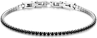 Stainless steel tennis bracelet with sparkling cubic zircons, links bracelet for men and women, wedding, birthday, zircon, united.. Shop smart, shop DIAYTAR - Nigeria's most affordable e-commerce platform with nationwide delivery.