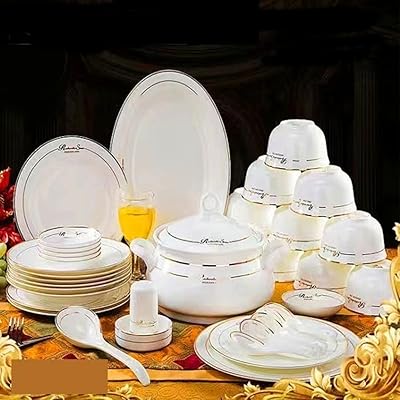 Costis, a set of 60 pieces of dishes and bowls with European design, in white ceramic.. DIAYTAR NIGERIA delivers value, variety, and convenience with our nationwide 5-8 day shipping.