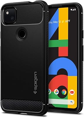 Sustainable Spigen Protection case designed for Google Pixel 4A [not compatible with Pixel 4A 5G] - Mat black.. Fast delivery is our promise — DIAYTAR Nigeria keeps it real.
