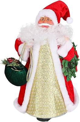 Santa Claus Music Dance Musical Dance figurine in motion.. Shop confidently with DIAYTAR NIGERIA, offering affordable prices and reliable delivery within a week.