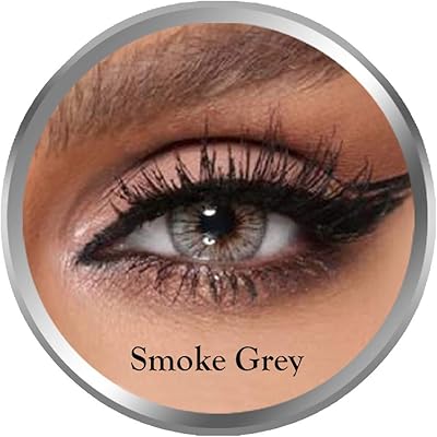 Amara smoked gray contact lenses, unisex original cosmetic contact lenses, mensually disposable, dark gray (light gray.. Shop smart with DIAYTAR NIGERIA, offering a vast product range delivered to your doorstep within a week.