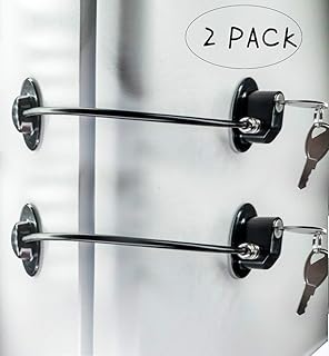 Rezibo black refrigerator door locks with 4 keys, pack of 2.. Nigeria's favorite online shopping platform, DIAYTAR offers unbeatable prices and delivery within a week.