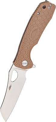 Honey campsite knife badger warncler D2 with left/right pocket clip, size l, dark beige.. No hidden costs, no long delays — just DIAYTAR Nigeria convenience.
