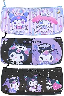 3 -piece black kurome pencil kit for girls pretty kit.. DIAYTAR NIGERIA: Where shopping dreams become reality with affordable prices and prompt shipping.