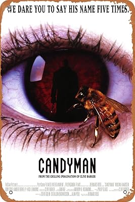 Htinsign Candyman Retro Metal Film poster for coffee, bar, advertising, desk, house wall decoration, vintage tin sign, 12 x 8 inch gift.. DIAYTAR NIGERIA: Where every search leads to affordable products delivered promptly across Nigeria.