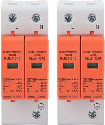 2 SPD overvoltage protection devices, electrical overvoltage insulation device for domestic circuits (IMAX: 40 KA).. Experience the future of online shopping with DIAYTAR NIGERIA's extensive product range and competitive pricing.