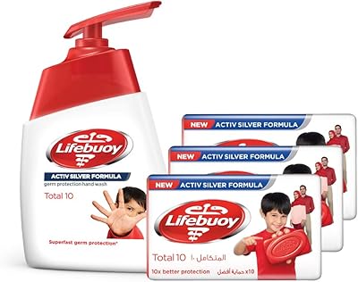 Lifebuoy 10, 125 g antibacterial soap (3) + hand cleaner 180 ml.. DIAYTAR NIGERIA: Where shopping is easy, prices are low, and delivery is just days away.