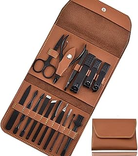 4-in 1 stainless steel professional swabs kit for men and women (brown_16 in 1).. Your digital shopping companion, DIAYTAR NIGERIA offers exceptional value with delivery in less than 8 days.